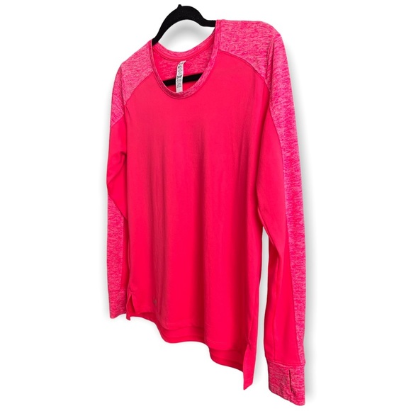 Under Armour HeatGear Loose Fit Long Sleeve Pink Workout Shirt - Women’s Size S - Picture 4 of 9